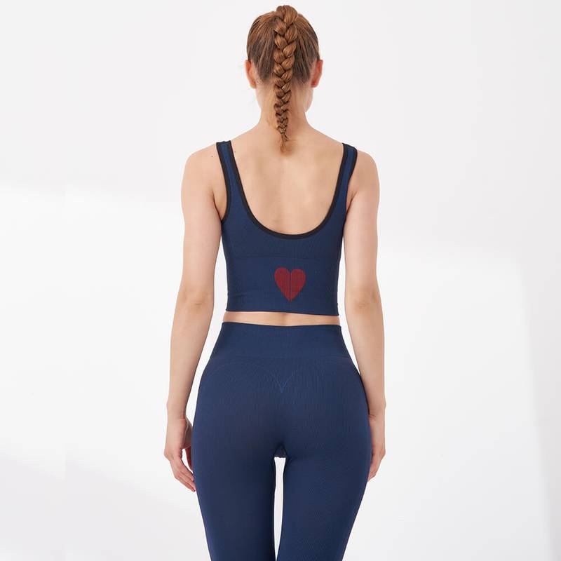 1L-T585586 Women Sportswear and Yogawear with Vest Bra and long Leggings - Image 2