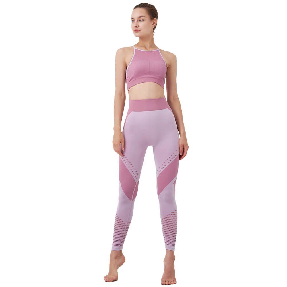 1L-Y798K799 Women Sportswear and Yogawear with Vest Bra and long Leggings